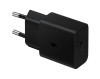 Incarcator retea 220V Samsung, USB Type C, , fast charge, negru, &quot;EP-T1510NBEGEU&quot; (timbru verde 0.18 lei)