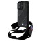 Husa pentru Apple iPhone 16 Plus, BMW, M Edition Carbon Stripe &amp; Strap, Neagra