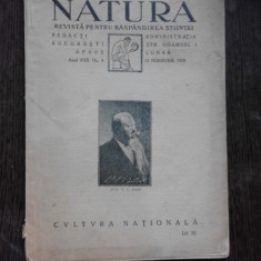 REVISTA NATURA NR.9/1928