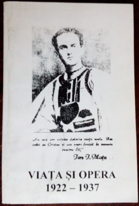 ION I. MOTA - VIATA SI OPERA (1922-1937)