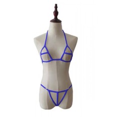 Q574-4 Lenjerie fetish din material elastic cu decupaje