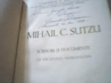 Corneliu C. Secasanu - MIHAIL C. SUTZU /Scrisori si documente, 1947/ cu autograf, Alta editura