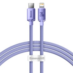 Cablu USB-C Lightning Baseus 20W, 1,2m, mov, CAJY000205 foto
