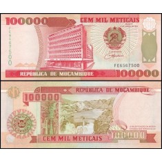 Mozambic 1993 - 100.000 meticais, necirculata