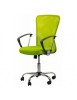 Scaun birou mesh OFF 622, mecanism de balans, cadru cromat, rotativ, 110 kg, verde