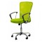 Scaun birou mesh OFF 622, mecanism de balans, cadru cromat, rotativ, 110 kg, verde