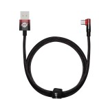 Baseus Cable MVP 2 - USB to Type C - angled 100W 1 metru (CAVP000420) negru-rosu