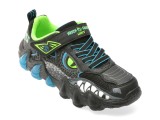 Cumpara ieftin Pantofi sport SKECHERS negri, SKECH-O-SAURUS LIGHTS 2.0, din piele ecologica