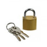 Lacăt Zinc, Model 20mm, Culoare Aurie, 3 Chei, Oem
