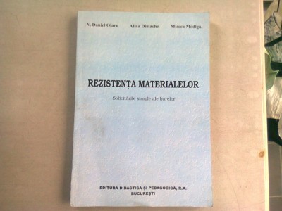 REZISTENTA MATERIALELOR - V. DANIEL OLARU foto