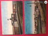 Regalitate Romania, grup doua carti postale superbe Statiunea TECHIR-GHIOL , BAILE RECI, Circulata, Printata