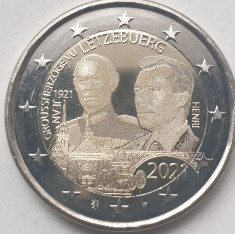 2 euro comemorativ 2021 Luxemburg, Grand Duke Jean, 100th Anniversary, unc foto