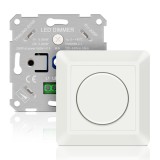 Comutator de reglare a intensității luminoase Aroidful 5W-200W LED cu control de fază AC 220-240V, regulator LED rotativ, silențios și fără zgomot pen