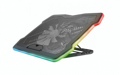 Stand racire Laptop Trust GXT 1126 Aura Multicolour-illuminated, negru foto