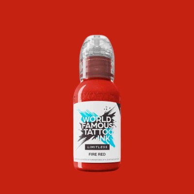 Tusuri Tatuaje - Culori WORLD FAMOUS 30 ml - Fire Red foto
