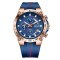 Ceas Barbati Lige 89202 Rose Gold-Albastru , Design Fashion, Functii Multiple, Afisaj Luminos, Rezistent la Apa 3ATM