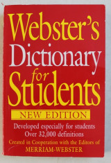 WEBSTER &amp;#039; S DICTIONARY FOR STUDENTS - OVER 32000 DEFINITIONS , 2009 foto