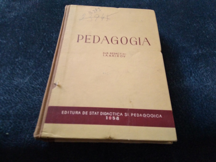 I A KAIROV - PEDAGOGIA 1958