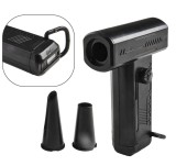 Suflanta aer/ventilator portabil STORMY, negru, 130000 RPM, 4000 mAh, reglare continua a turatiei