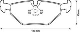 Set placute frana Punte Spate BMW Seria 3 (E36) 1990-2000; E46 1998-2006; Z4; Rover/MG, 75 1999-2005; Rover/MG ZT, SAAB 9-5 (YS3E), 1997-2010; SRLINE