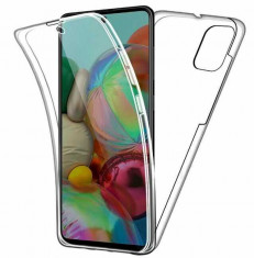 Husa Samsung Galaxy A71 360 Grade silicon fata TPU spate Transparenta foto