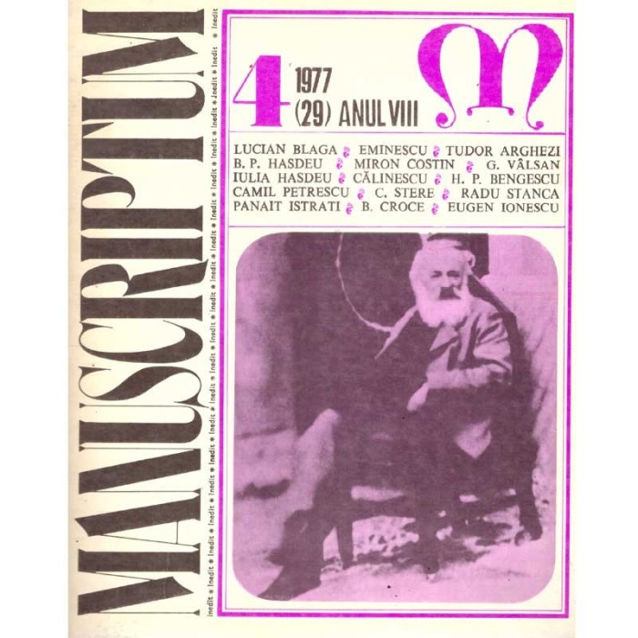colectiv - Manuscriptum - 4/1977 (29) Anul VIII - - 136518