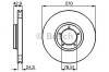 Disc frana FORD TRANSIT platou / sasiu (E) (1994 - 2000) BOSCH 0 986 478 166