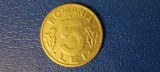 Moneda Romania 5 lei 1993