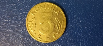 Moneda Romania 5 lei 1993 foto