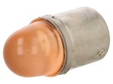 Lampă LED portocalie 24V BA15S