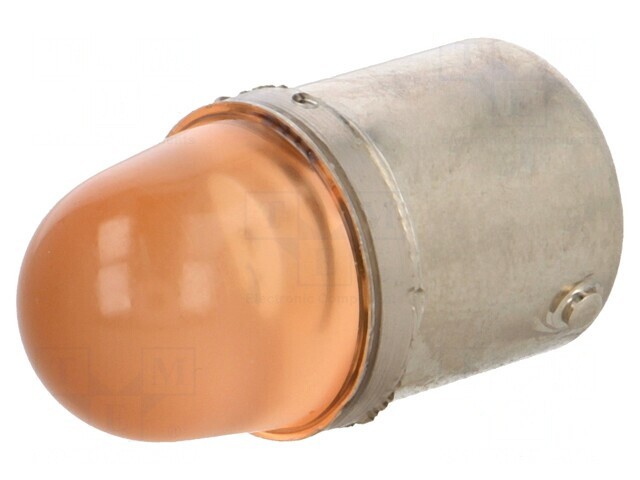Lampă LED portocalie 24V BA15S