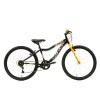 Bicicleta Copii DHS Plasma 24 inch, Negru, Frane V-Brake, Cadru Otel, 6 Viteze, 10-12 Ani, Ultimate FactoryBikes