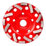 Disc diamantat de slefuit 125x22,2 mm LL pentru beton si zidarie Raider