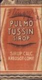 A2156 Etichetă rom&acirc;nească pentru sirop de tuse &bdquo;Pulmo Tussin&rdquo;, anii 1930