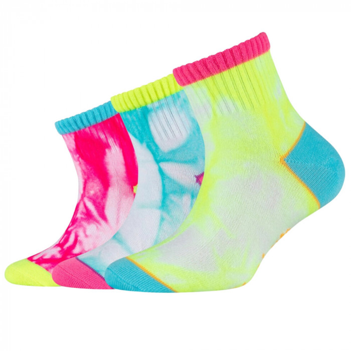 șosete Skechers 3PPK Girls Casual Fancy Tie Die Socks SK41076-1001 multicolor