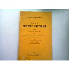 DOUA EPISTOLE PASTORALE CATRE NEPOTIAN SI RUSTIC - EUSEBIUS HIERONYMUS