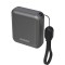 Baterie externă Dudao K22+ 10000mAh 22.5W USB-C cu pandantiv/cablu - gri