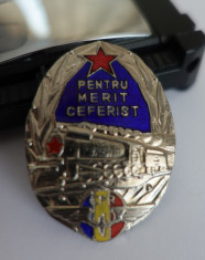 Insigna - Pentru Merit Ceferist foto