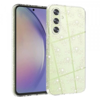 Husa pentru Samsung Galaxy A54 A546, Techsuit, SparkleSkin, Transparenta foto