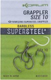 Carlige KORUM Supersteel Grappler Hooks Barbless, Nr.6, 10buc/pac