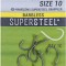 Carlige KORUM Supersteel Grappler Hooks Barbless, Nr.6, 10buc/pac