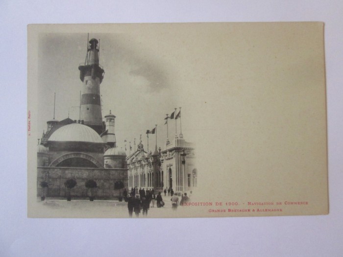 Carte postala necirc.Paris-Expozitia Universala 1900,navigatie comerciala