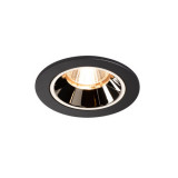 Spot incastrat, NUMINOS S Ceiling lights, black Indoor LED recessed ceiling light black/black 2700K 55&deg; gimballed, rotating and pivoting, including le, SLV