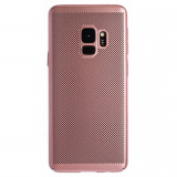 Cumpara ieftin Husa hard Samsung Galaxy S9 Roz - Model perforat, Contakt