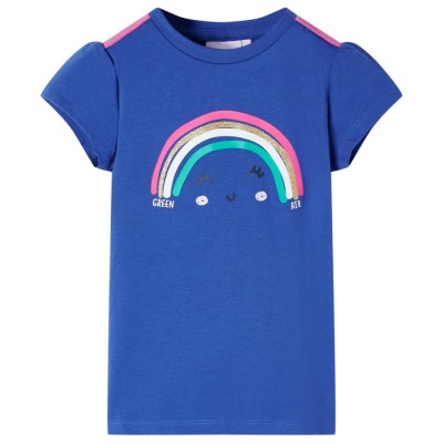 Tricou pentru copii, albastru cobalt, 140 foto