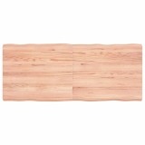 VidaXL Blat masă, 120x50x(2-6) cm, maro, lemn tratat contur organic