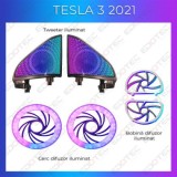 Lumini ambientale Tesla Model 3 2021 tweeter iluminat control telefon sau sistem original CarStore Technology