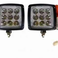 Set 2 faruri cu led stanga dreapta pentru utilaje dezapezire agricole tractoare buldo 12 V