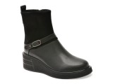 Ghete EPICA negre, D529, din piele naturala