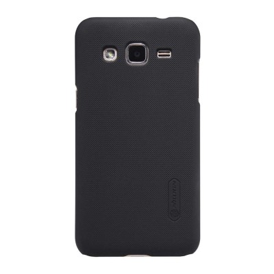Husa Samsung Galaxy J2 2015 Nillkin Frosted Shield Negru + Folie de protectie foto